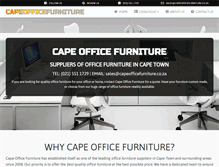 Tablet Screenshot of capeofficefurniture.co.za